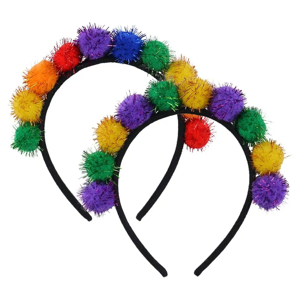 2 Pcs Sparkly Pom Poms Hair Ball Headband Lightweight Carnival Party Accessories Glitter Women Kids Holiday Clowns
2 Pcs Sparkly Pom Poms Hair Ball Headband Lightweight Carnival Party Accessories Glitter Women Kids Holiday Clowns