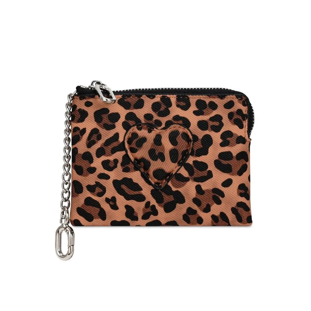 Lightweight Leopard Print Coin Purse Zipper PU Leather Mini Card Wallet Heart Shaped Card Bag Women Men
Lightweight Leopard Print Coin Purse Zipper PU Leather Mini Card Wallet Heart Shaped Card Bag Women Men