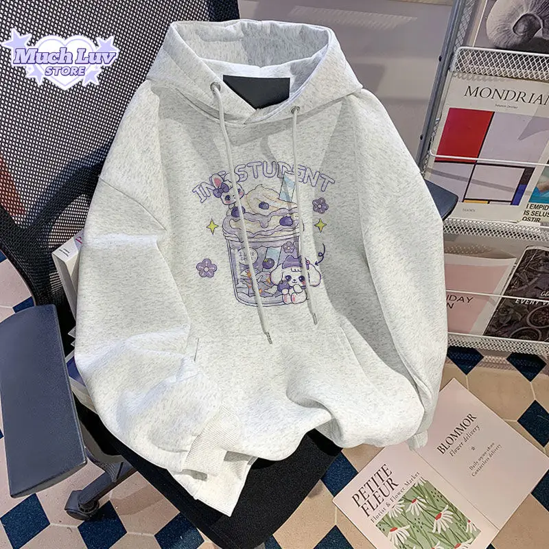 Cute Cartoon Bunny Printed Fleece Hooded Sweatshirt Men and Women Autumn and Winter Fashion Trend Casual Comfy Couple Top Coat
Cute Cartoon Bunny Printed Fleece Hooded Sweatshirt Men and Women Autumn and Winter Fashion Trend Casual Comfy Couple Top Coat