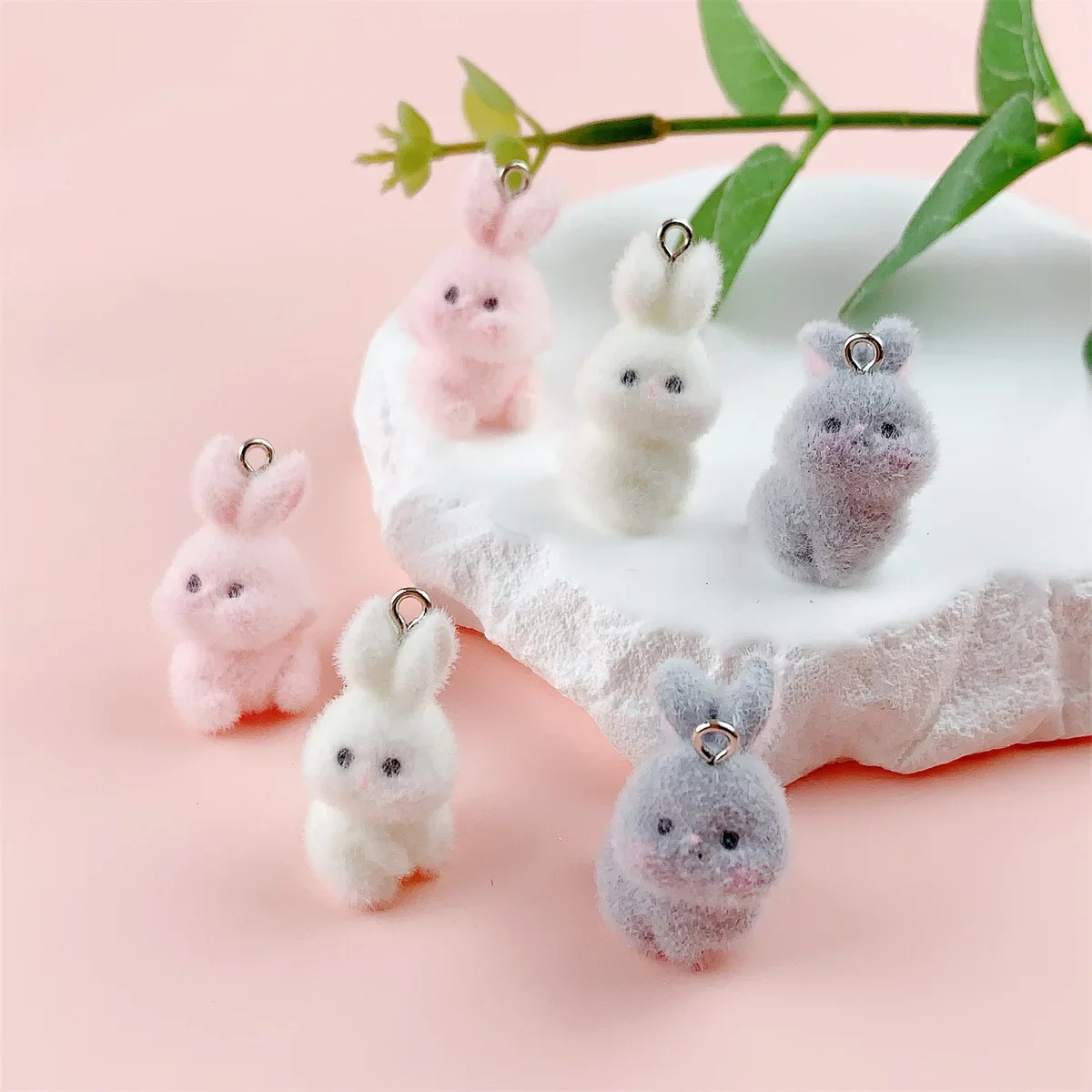 20Pcs 3D Cute Colorful Rabbit Charms Plush Mini Animal Bunny Pendant For Phone Phone Keychain Earrings DIY Crafts Jewelry Make
20Pcs 3D Cute Colorful Rabbit Charms Plush Mini Animal Bunny Pendant For Phone Phone Keychain Earrings DIY Crafts Jewelry Make