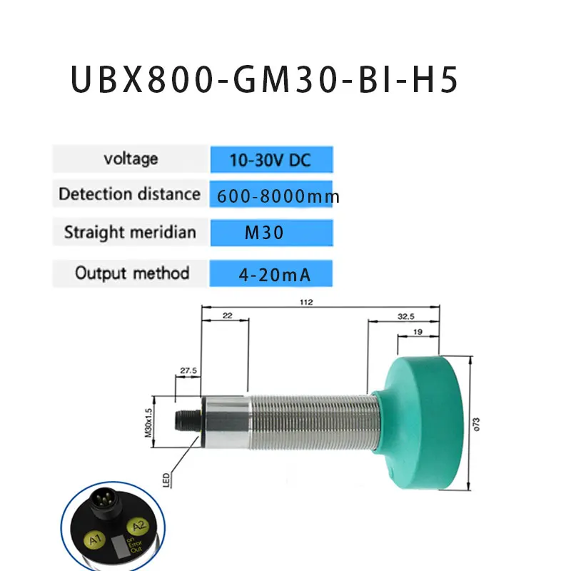 Hot Sale Ultrasonic liquid level sensor 6m/8m analog 4-20mA/0-10V/0-5V or relay output sensor Ultrasonic
Hot Sale Ultrasonic liquid level sensor 6m/8m analog 4-20mA/0-10V/0-5V or relay output sensor Ultrasonic