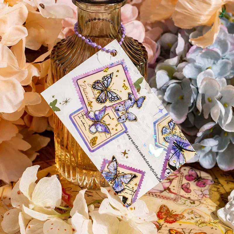 10 pcs/pack butterfly gilding aesthetic journal hand account decoration sticker 6 Styles Scrapbooking PET shaped sticker
10 pcs/pack butterfly gilding aesthetic journal hand account decoration sticker 6 Styles Scrapbooking PET shaped sticker