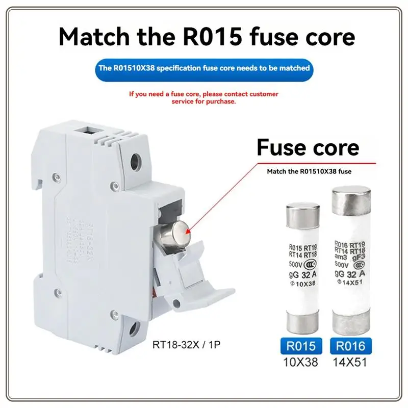 Reliable-1P RT18-32X Fuse Holder AC 380V 32A 1 Pole 10X38mm DIN Rail Mount Fuse Holder Base,1P RT18-32X Fuse Holder AC 380V 32A
Reliable-1P RT18-32X Fuse Holder AC 380V 32A 1 Pole 10X38mm DIN Rail Mount Fuse Holder Base,1P RT18-32X Fuse Holder AC 380V 32A