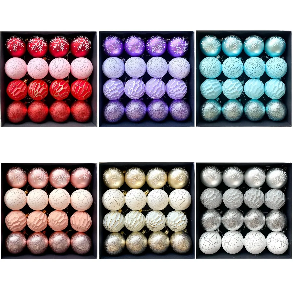 16 шт., 6 см, елочные шары, украшение, рождественская елка, подвесная безделушка, кулон, домашний декор для вечеринки, 2025, новогодние подарки Noel Navidad
16 шт., 6 см, елочные шары, украшение, рождественская елка, подвесная безделушка, кулон, домашний декор для вечеринки, 2025, новогодние подарки Noel Navidad
