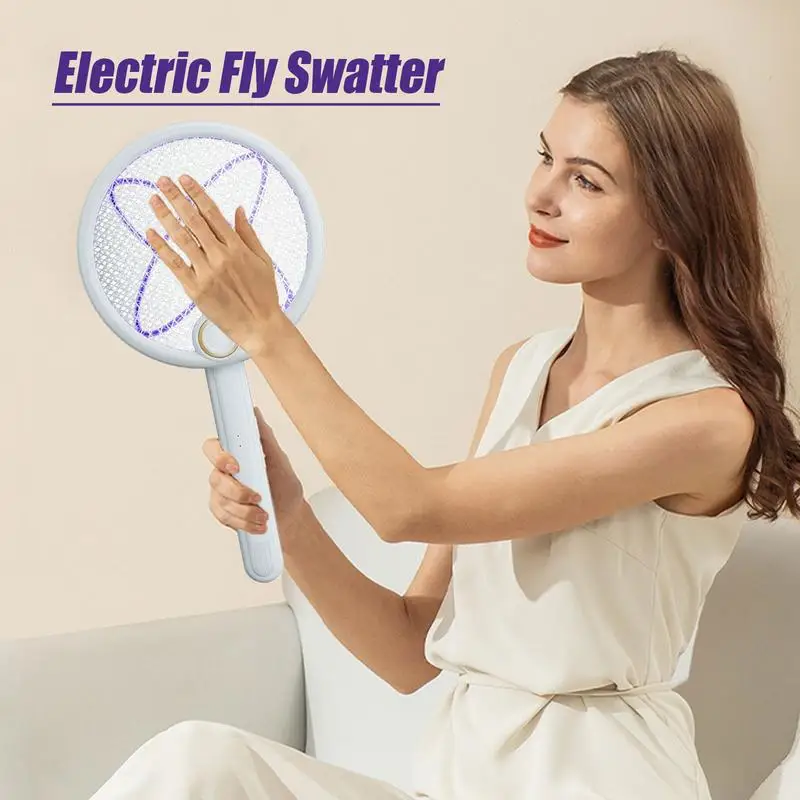 Electric Fly Swatter Racket Folding Night-Time Zapper Light Portable USB Charging Handheld Swatter For Home Commercial Camping
Electric Fly Swatter Racket Folding Night-Time Zapper Light Portable USB Charging Handheld Swatter For Home Commercial Camping