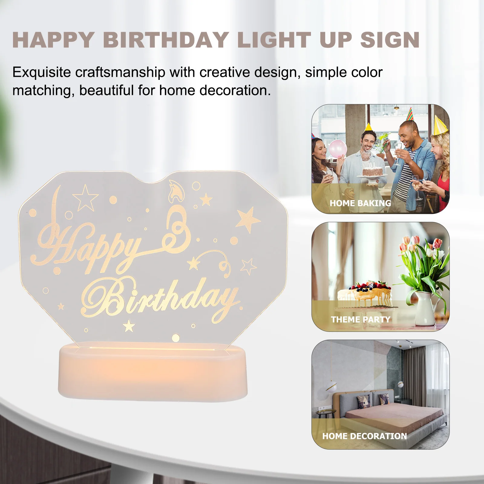 Happy Birthday Led Light Up Sign Durable Decorative Lamp For Party Home Festival Decoration Gift Birthday Lights
Happy Birthday Led Light Up Sign Durable Decorative Lamp For Party Home Festival Decoration Gift Birthday Lights