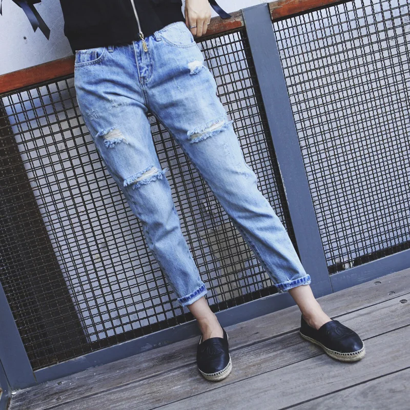 High Waist Straight Leg Denim Jeans Ladies Casual Harajuku Sle Light Wa Torn Loose Fit Nine Crop Harem Jeans
High Waist Straight Leg Denim Jeans Ladies Casual Harajuku Sle Light Wa Torn Loose Fit Nine Crop Harem Jeans