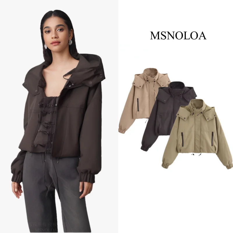2024 Winter Jackets Woman 2024 Trendy Solid Turtleneck Hooded Long Sleeves Pocket Buttons Zipper Female Streetwear Style Coats
2024 Winter Jackets Woman 2024 Trendy Solid Turtleneck Hooded Long Sleeves Pocket Buttons Zipper Female Streetwear Style Coats
