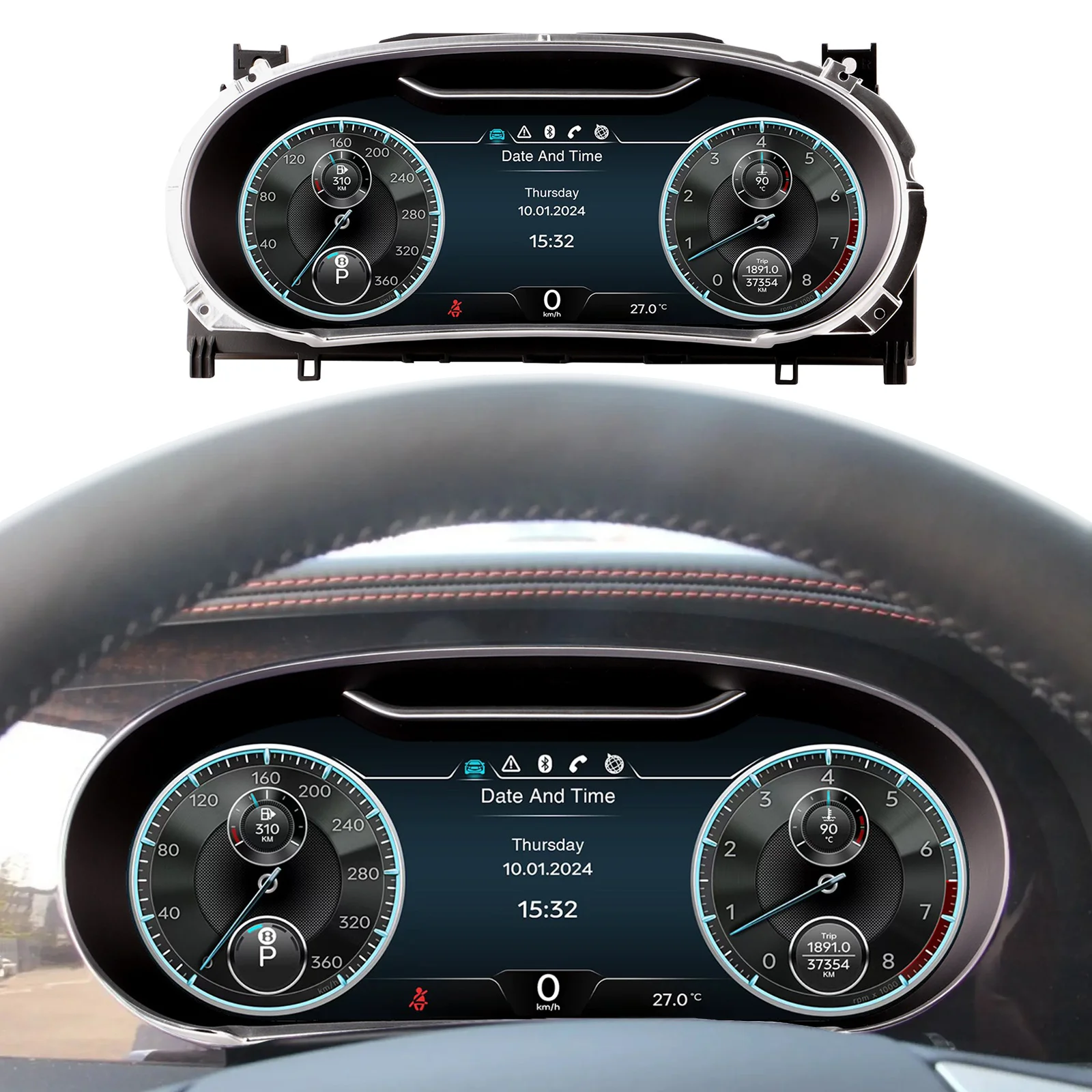 Цифровой приборный кластер для Bentley Flying Spur Continental GT 2012-2017, спидометр приборной панели, Carplay, 12,3 дюйма 
Цифровой приборный кластер для Bentley Flying Spur Continental GT 2012-2017, спидометр приборной панели, Carplay, 12,3 дюйма