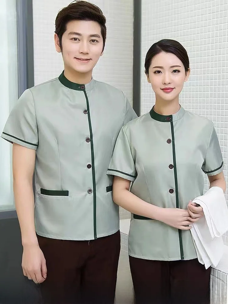 Short Sleeve Cleaning Uniform Set Hotel Housekeeping Lady Property Maintenance Workwear Polyester Fiber Ladies Suit
Short Sleeve Cleaning Uniform Set Hotel Housekeeping Lady Property Maintenance Workwear Polyester Fiber Ladies Suit