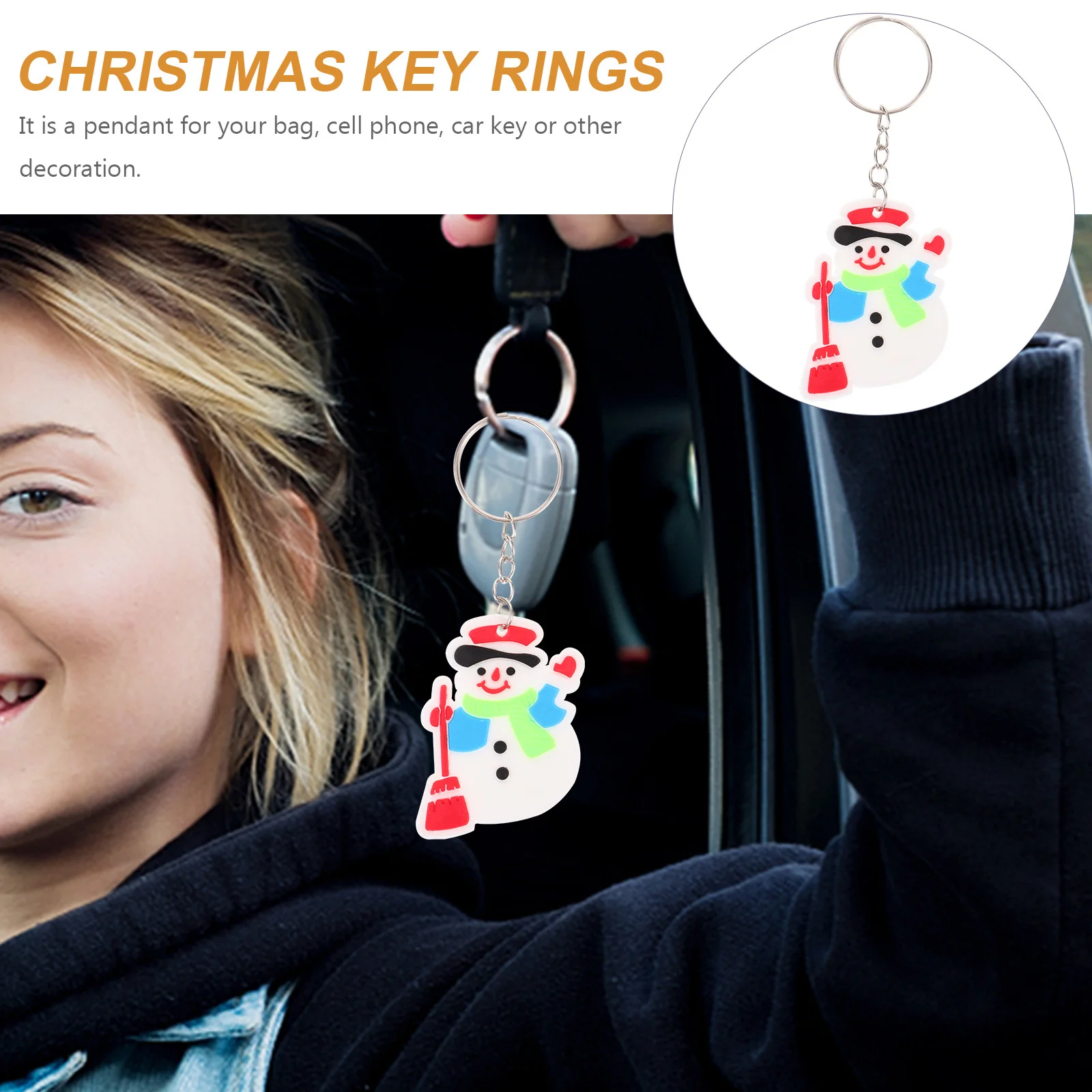 12Pcs Christmas Keychains Santa Claus Pendant Cartoon Pattern Eco-Friendly Key Rings Party Favors Christmas Key Rings
12Pcs Christmas Keychains Santa Claus Pendant Cartoon Pattern Eco-Friendly Key Rings Party Favors Christmas Key Rings