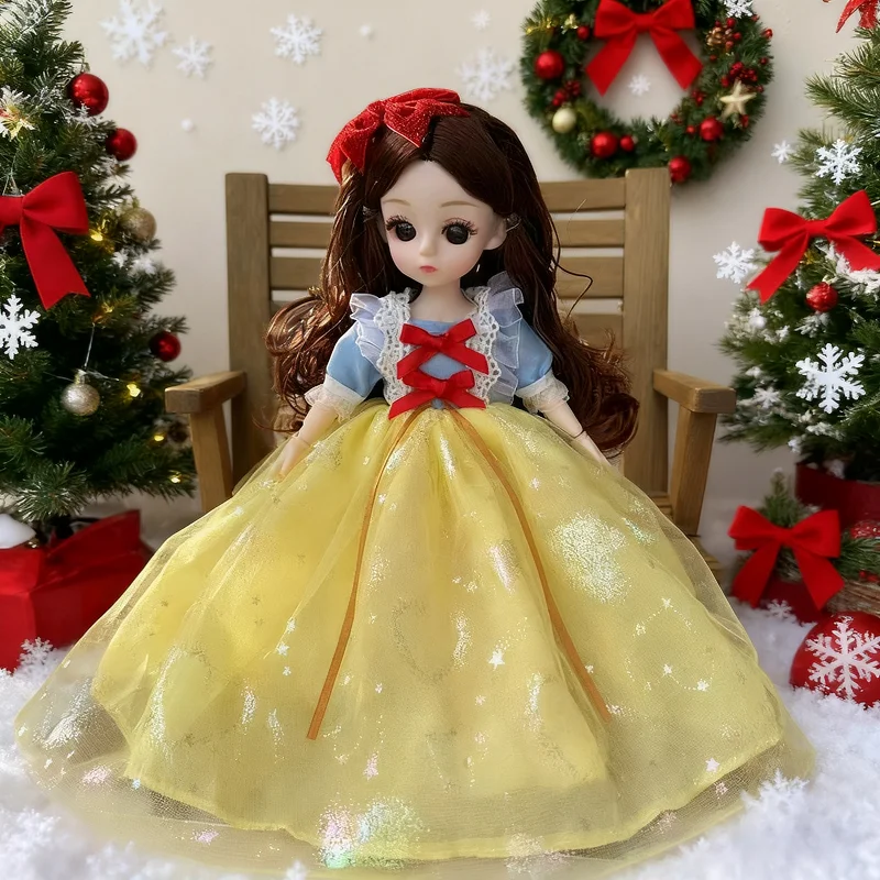 30 cm movable joint BJD doll Snow White with realistic makeup, fashionable clothing, a gift for girls, Christmas gift.
30 cm movable joint BJD doll Snow White with realistic makeup, fashionable clothing, a gift for girls, Christmas gift.