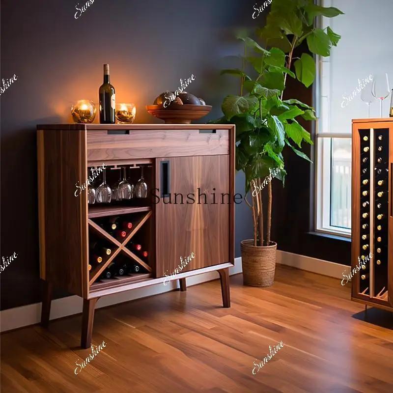 New Chinese solid wood wine cabinet, living room dining side, modern, locker
New Chinese solid wood wine cabinet, living room dining side, modern, locker