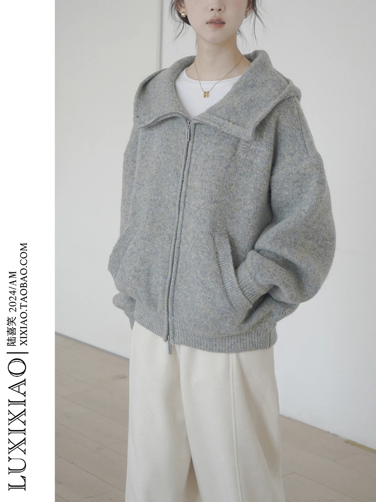 LUXIXIAO женский свитер с капюшоном Thiened, осенне-зимняя верхняя одежда, дизайн на молнии, корейский теплый вязаный кардиган
LUXIXIAO женский свитер с капюшоном Thiened, осенне-зимняя верхняя одежда, дизайн на молнии, корейский теплый вязаный кардиган