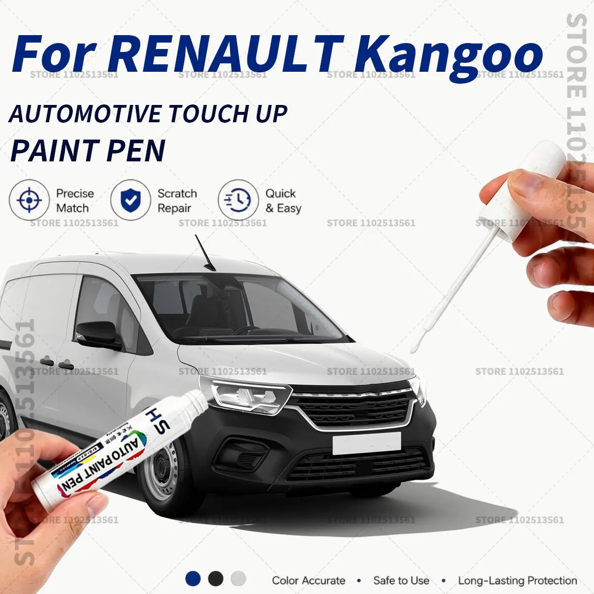 For RENAULT Kangoo Black White Professional Car Touch Up Paint Pen Scratch Repair Paint Brush for Automotive Paint Restoration
For RENAULT Kangoo Black White Professional Car Touch Up Paint Pen Scratch Repair Paint Brush for Automotive Paint Restoration