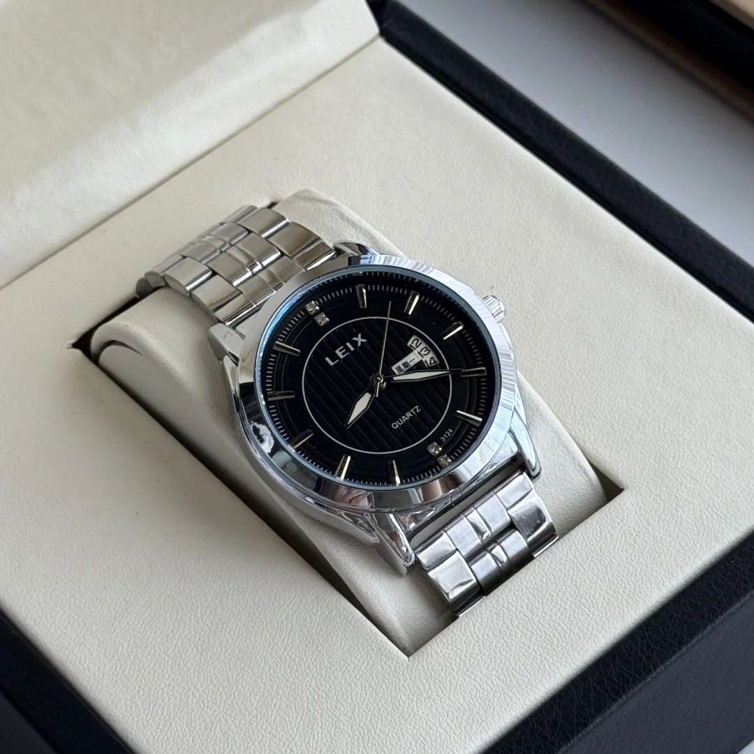 Новые деловые часы для мужчин, дата недели, ремешок из нержавеющей стали, серебряные мужские часы, кварцевые наручные часы, мужские часы Reloj
Новые деловые часы для мужчин, дата недели, ремешок из нержавеющей стали, серебряные мужские часы, кварцевые наручные часы, мужские часы Reloj