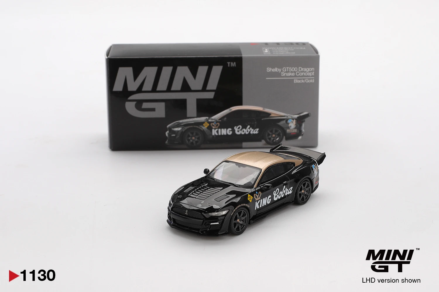 MINIGT 1130 1:64 Shelby GT500 Dragon Snake Concept Black/Gold Diecast Car Model In Stock Ready To Ship
MINIGT 1130 1:64 Shelby GT500 Dragon Snake Concept Black/Gold Diecast Car Model In Stock Ready To Ship