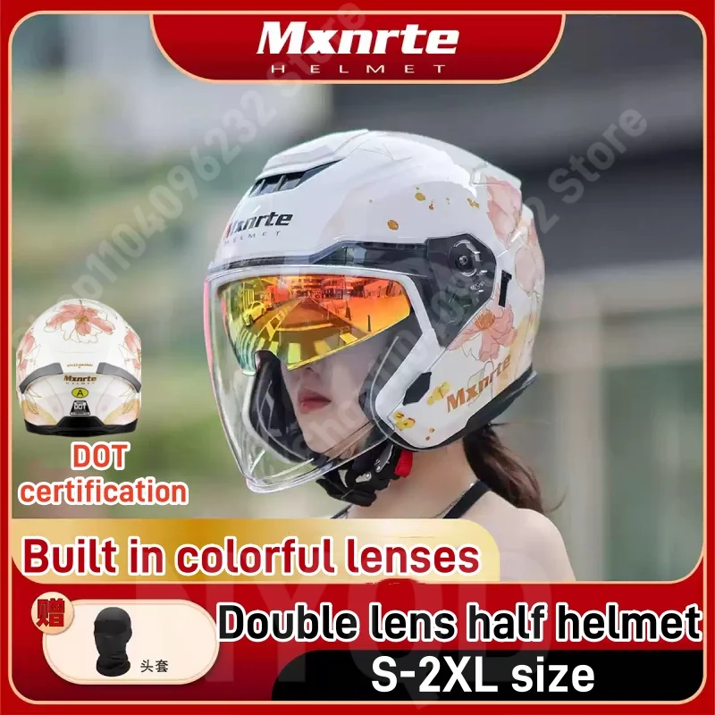 Mxnrte Motorcycle Helmet DOT Certified Off-road Racing Helmet Personalized Motorcycle Dual Lens Three-quarters Half Helmet
Mxnrte Motorcycle Helmet DOT Certified Off-road Racing Helmet Personalized Motorcycle Dual Lens Three-quarters Half Helmet