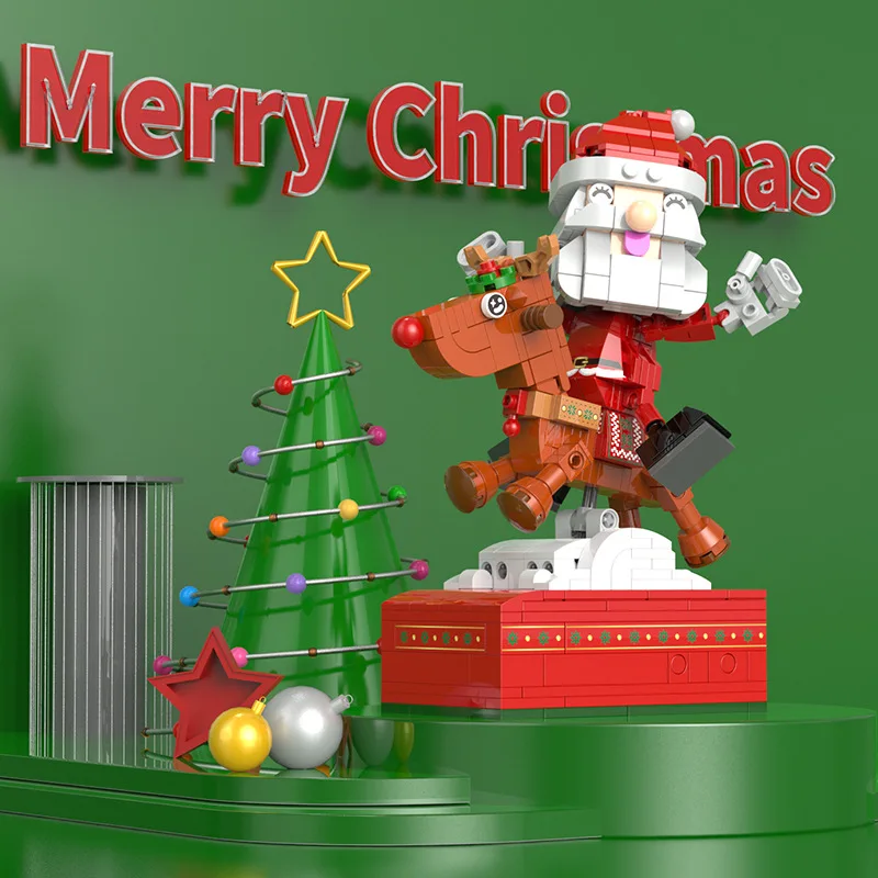 XB-18019 Christmas themed series building blocks Snow Reindeer Music box Holiday gift table decoration DIY toys for children
XB-18019 Christmas themed series building blocks Snow Reindeer Music box Holiday gift table decoration DIY toys for children