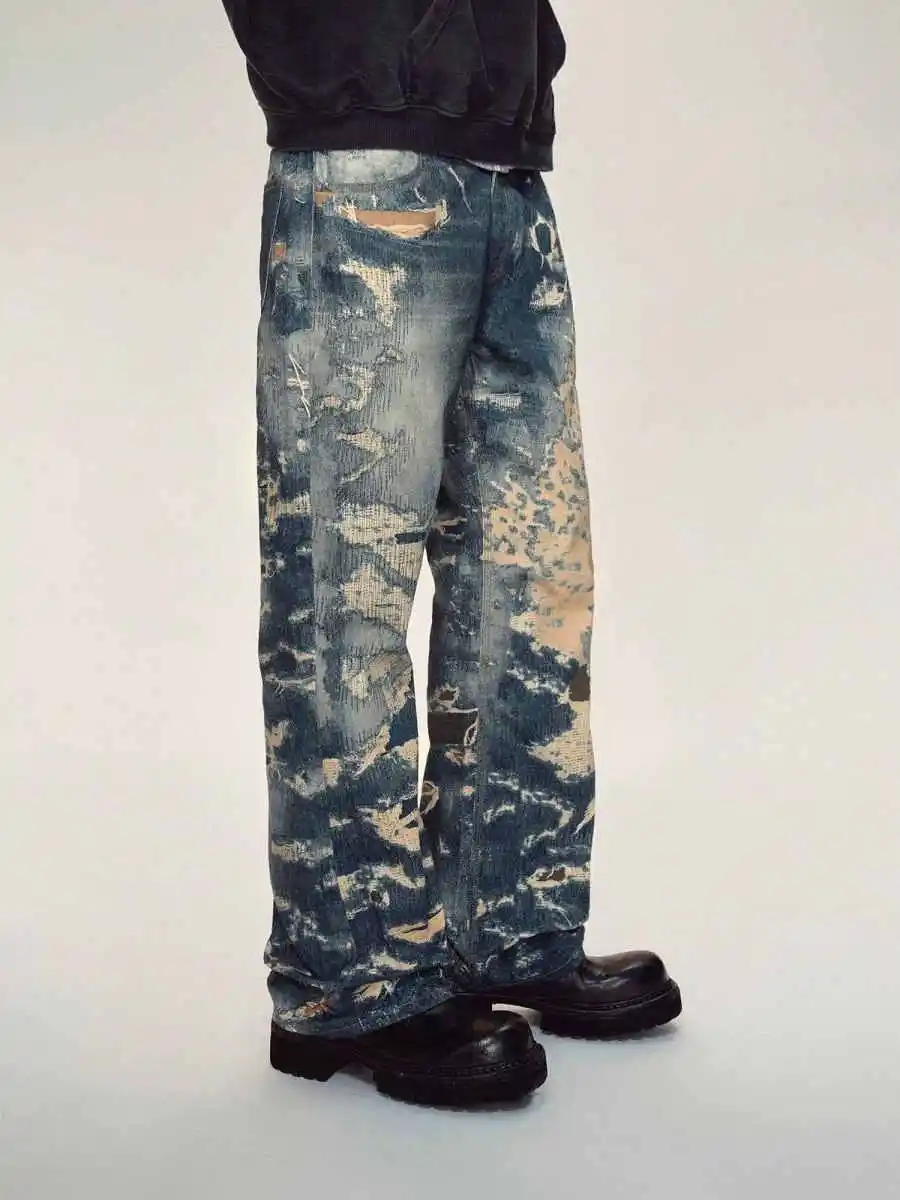 Синие женские джинсы с высокой талией, винтажные прямые летние джинсовые брюки Y2K, рваная уличная одежда, американские широкие мешковатые джинсовые брюки
Синие женские джинсы с высокой талией, винтажные прямые летние джинсовые брюки Y2K, рваная уличная одежда, американские широкие мешковатые джинсовые брюки