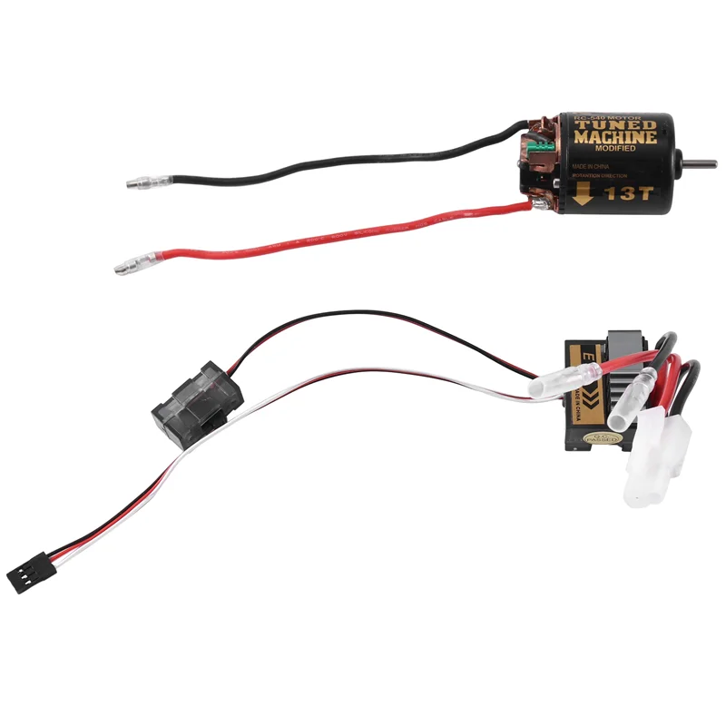 A63T-320A ESC + 540 Brushed Motor 13T For 1/10 RC Car Axial SCX10 Traxxas TRX4 D90 HSP Tamiya Redcat Parts
A63T-320A ESC + 540 Brushed Motor 13T For 1/10 RC Car Axial SCX10 Traxxas TRX4 D90 HSP Tamiya Redcat Parts