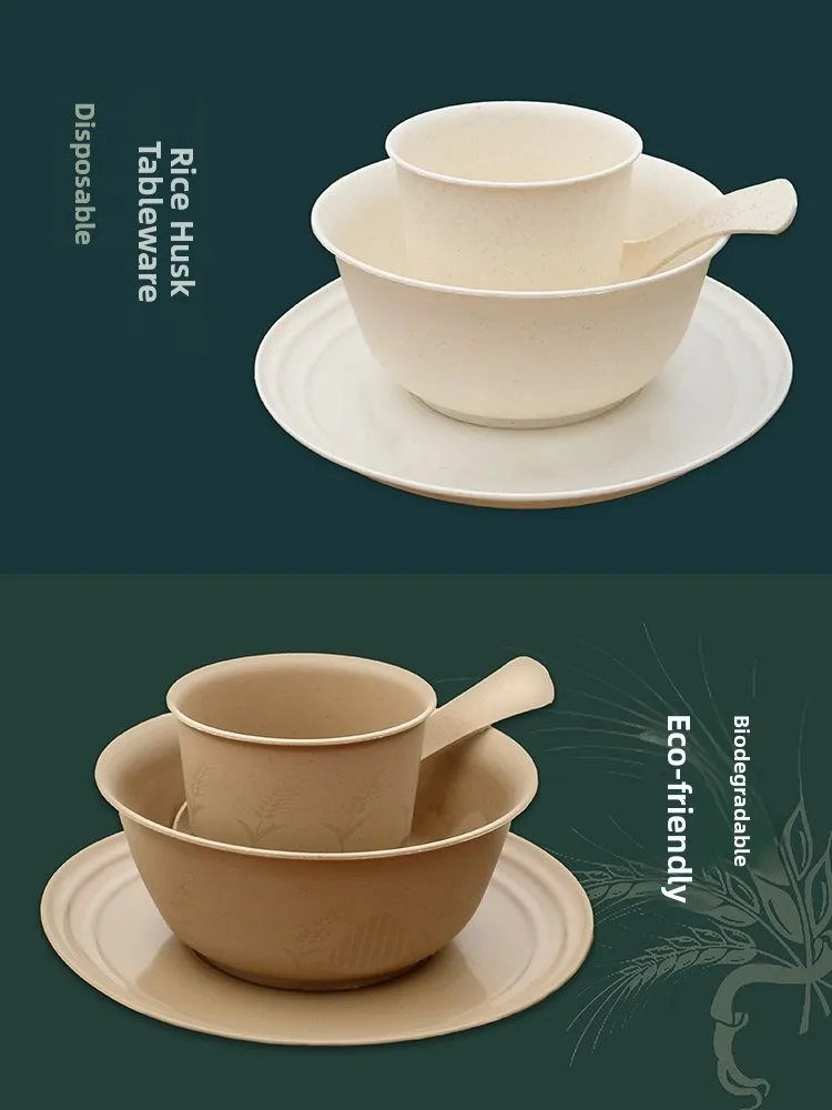 Набор одноразовой посуды из рисовой шелухи Thiened, 3 предмета, для коммерческого использования, высококачественная банкетная посуда, экологически чистая, биоразлагаемая
Набор одноразовой посуды из рисовой шелухи Thiened, 3 предмета, для коммерческого использования, высококачественная банкетная посуда, экологически чистая, биоразлагаемая