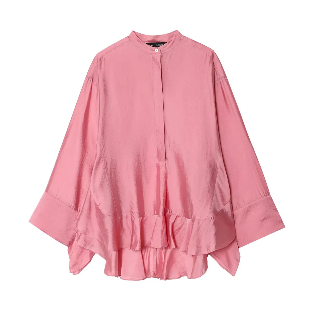UNIZERA 2025 new women's casual and fashionable European and American style design with ruffled edge shirt
UNIZERA 2025 new women's casual and fashionable European and American style design with ruffled edge shirt
