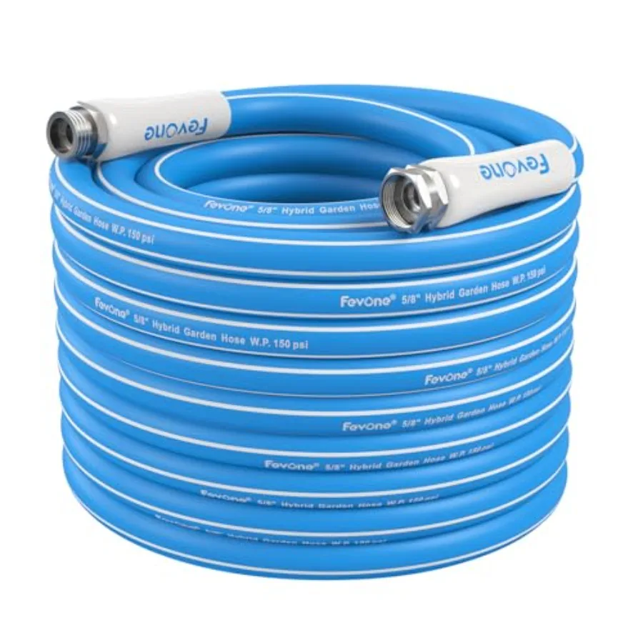 75 Feet Garden Hose No Kinking Flexible Water Hose with Drinking Water Safe Material 5/8 Inner Diameter 3/4 Aluminum Fittings G
75 Feet Garden Hose No Kinking Flexible Water Hose with Drinking Water Safe Material 5/8 Inner Diameter 3/4 Aluminum Fittings G