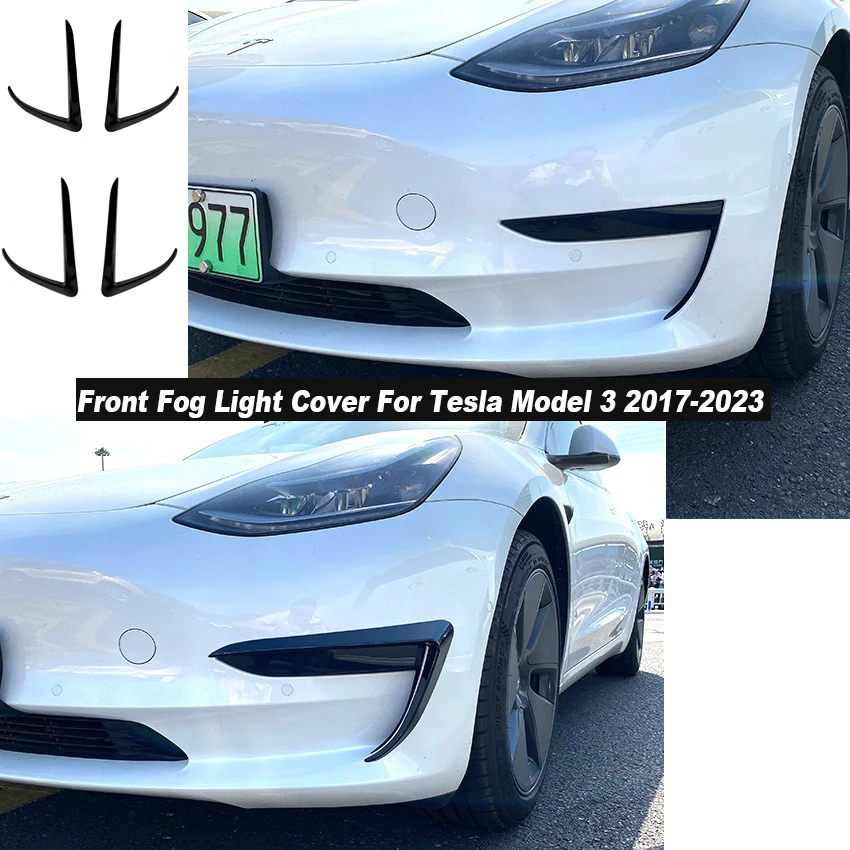 Front Fog Light Cover For Tesla Model 3 2017-2023 Lamps Blade Trim Spoiler Wind Knife Bumper Carbon Fibre Pattern ABS Tuning
Front Fog Light Cover For Tesla Model 3 2017-2023 Lamps Blade Trim Spoiler Wind Knife Bumper Carbon Fibre Pattern ABS Tuning