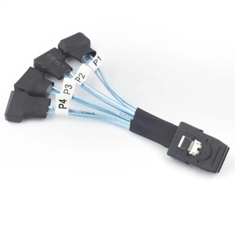 Mini SAS SFF-8087 To 4X SATA Male 3.0 SSD High Speed Data Transfer Cable 1 To 4 0.3m
Mini SAS SFF-8087 To 4X SATA Male 3.0 SSD High Speed Data Transfer Cable 1 To 4 0.3m
