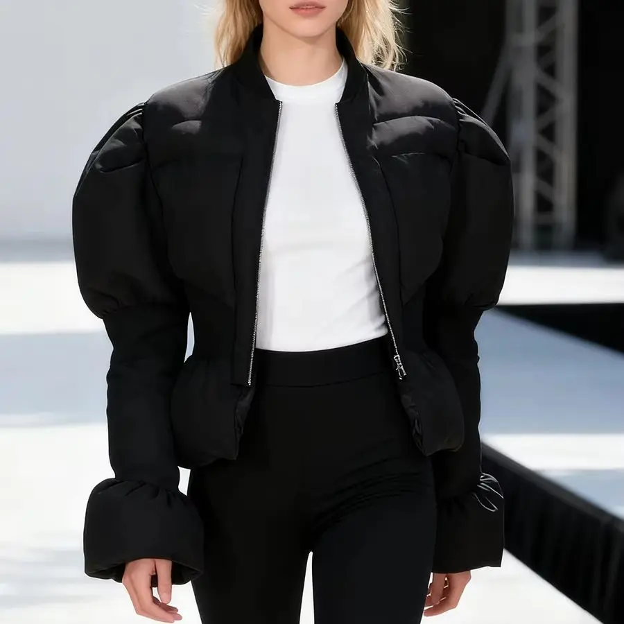 Женская утягивающая куртка с воротником-стойкой и длинными рукавами, осенне-зимняя модная повседневная толстая теплая верхняя одежда
Женская утягивающая куртка с воротником-стойкой и длинными рукавами, осенне-зимняя модная повседневная толстая теплая верхняя одежда