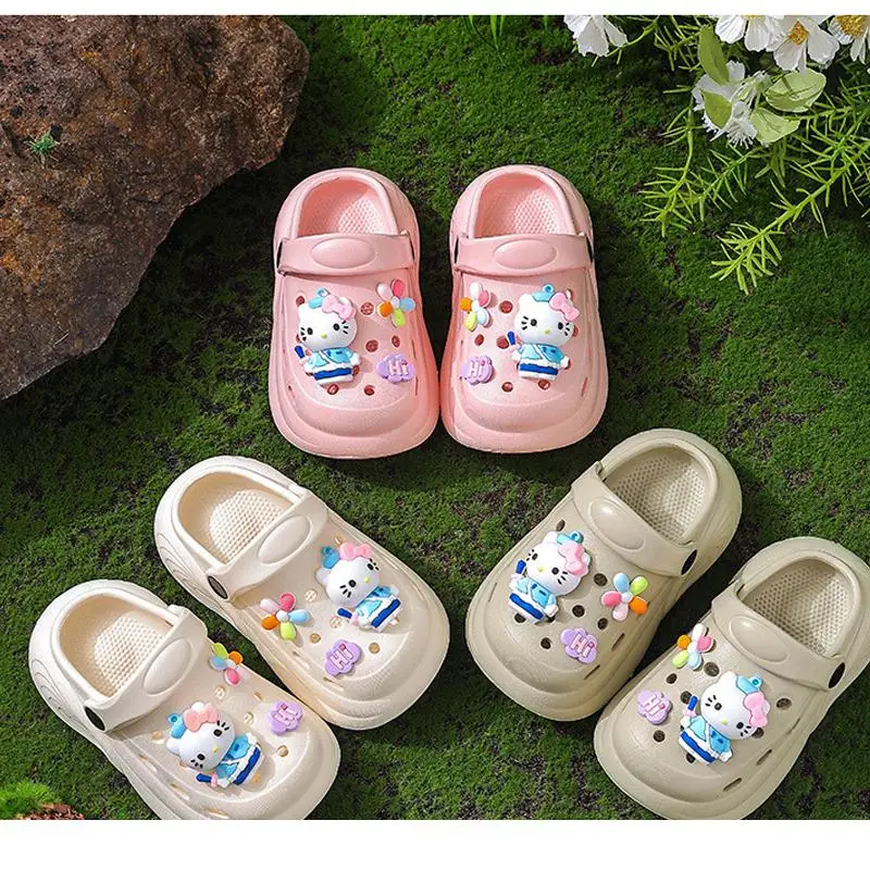 Sanrio Hello Kitty Girl Slippers Summer Children Cartoon Eva Sandal Wearing Outside Breathable Kawaii Anime Fashion Garden Shoes
Sanrio Hello Kitty Girl Slippers Summer Children Cartoon Eva Sandal Wearing Outside Breathable Kawaii Anime Fashion Garden Shoes