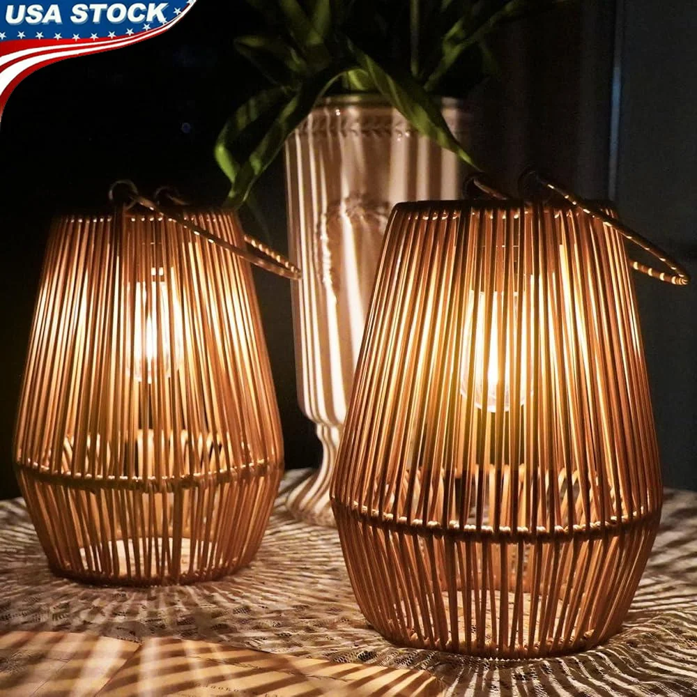 Solar Lanterns Outdoor Waterproof Decorative Hanging Lights Solar Powered LED Rattan Lights Garden Patio Lawn Yard Pathway
Solar Lanterns Outdoor Waterproof Decorative Hanging Lights Solar Powered LED Rattan Lights Garden Patio Lawn Yard Pathway