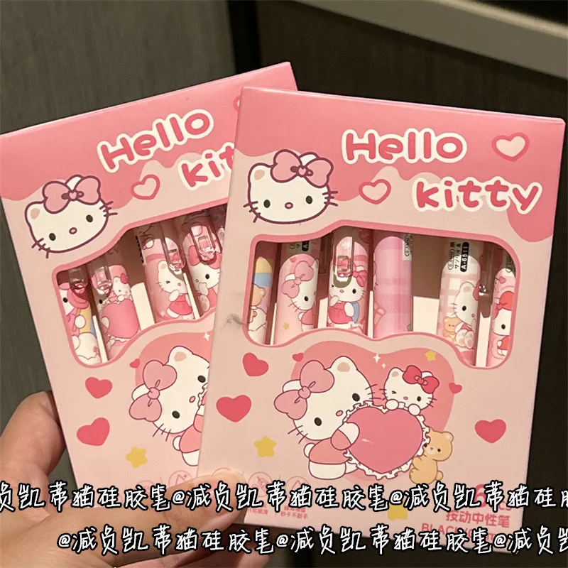 6PCS/Set Cartoon Hello Kitty Gel Pen ST Tip Quick Drying Neutral Pen Soft Grip Press 0.5mm Ballpoint Pen Smooth Writing Supplies
6PCS/Set Cartoon Hello Kitty Gel Pen ST Tip Quick Drying Neutral Pen Soft Grip Press 0.5mm Ballpoint Pen Smooth Writing Supplies