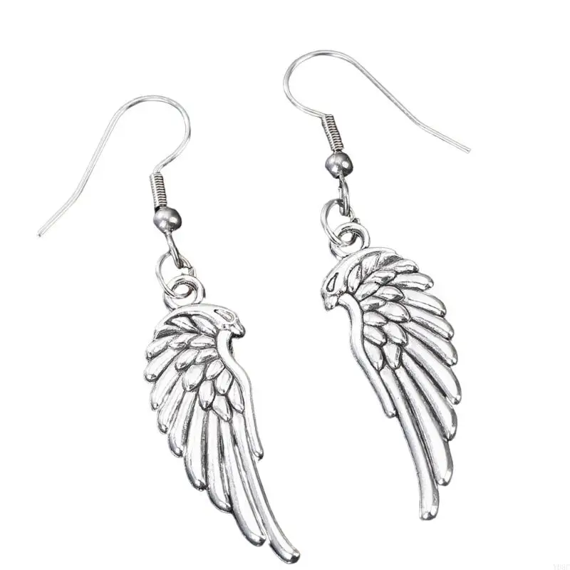 Y08C Woman Earrings Wing Ear Hooks Pendant Earrings Fashion Ear Jewelry Alloy Texture Perfect for Matching Fashion Outfits
Y08C Woman Earrings Wing Ear Hooks Pendant Earrings Fashion Ear Jewelry Alloy Texture Perfect for Matching Fashion Outfits