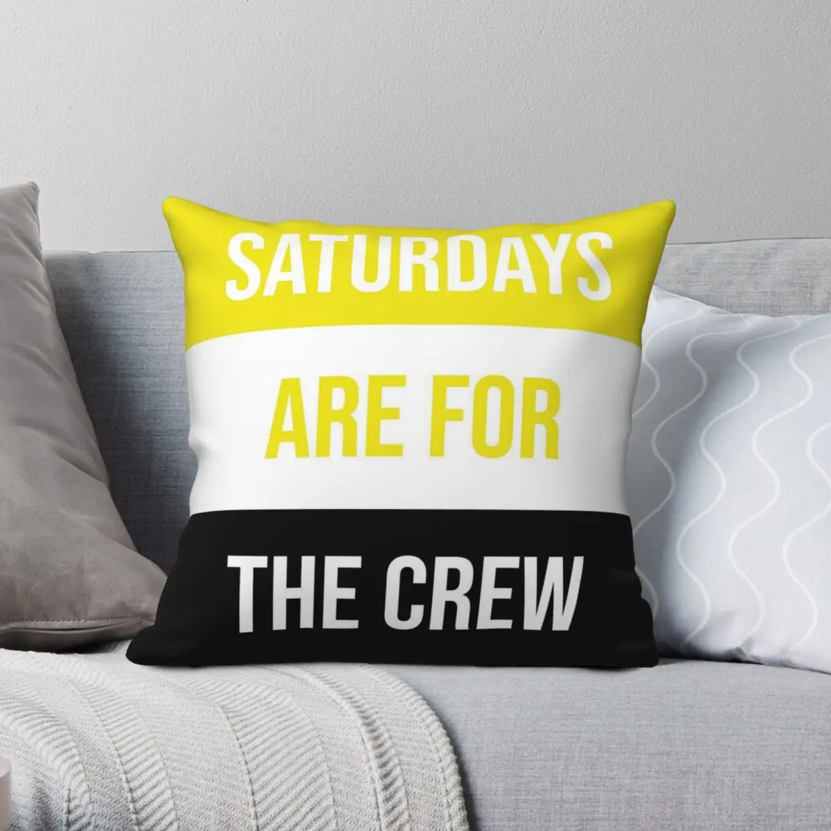 Saturdays Are For The Crew Square Pillowcase Polyester Linen Velvet Pattern Zip Decorative Throw Pillow Case Bed Cushion Cover
Saturdays Are For The Crew Square Pillowcase Polyester Linen Velvet Pattern Zip Decorative Throw Pillow Case Bed Cushion Cover