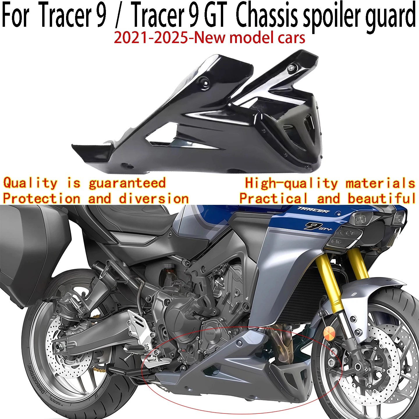 For Yamaha Tracer 9 Underbody spoiler 2021-2025-New model cars Yamaha Tracer 9 GT Engine and exhaust guard Underbody guard
For Yamaha Tracer 9 Underbody spoiler 2021-2025-New model cars Yamaha Tracer 9 GT Engine and exhaust guard Underbody guard