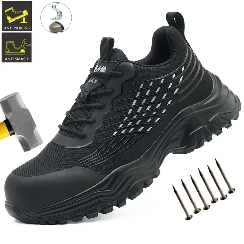 Steel Toe Safety Shoes Men, Anti-Puncture Anti-Smash Work Boots, Lightweight Breathable Indestructible Sole CE Certified
Steel Toe Safety Shoes Men, Anti-Puncture Anti-Smash Work Boots, Lightweight Breathable Indestructible Sole CE Certified