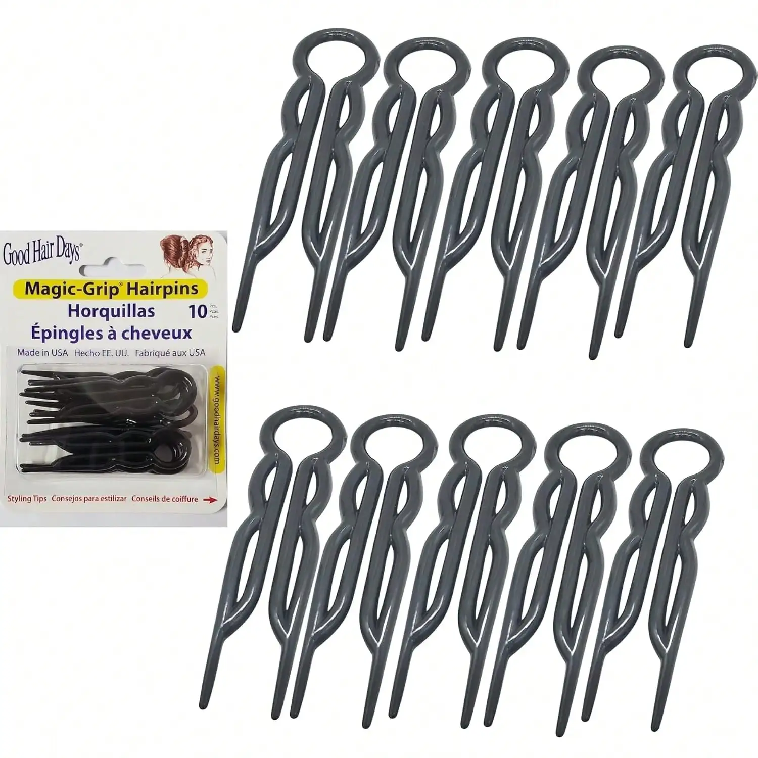 U Shaped Hair Pins Strong Hold Styling Accessories Black Set Of 10
U Shaped Hair Pins Strong Hold Styling Accessories Black Set Of 10