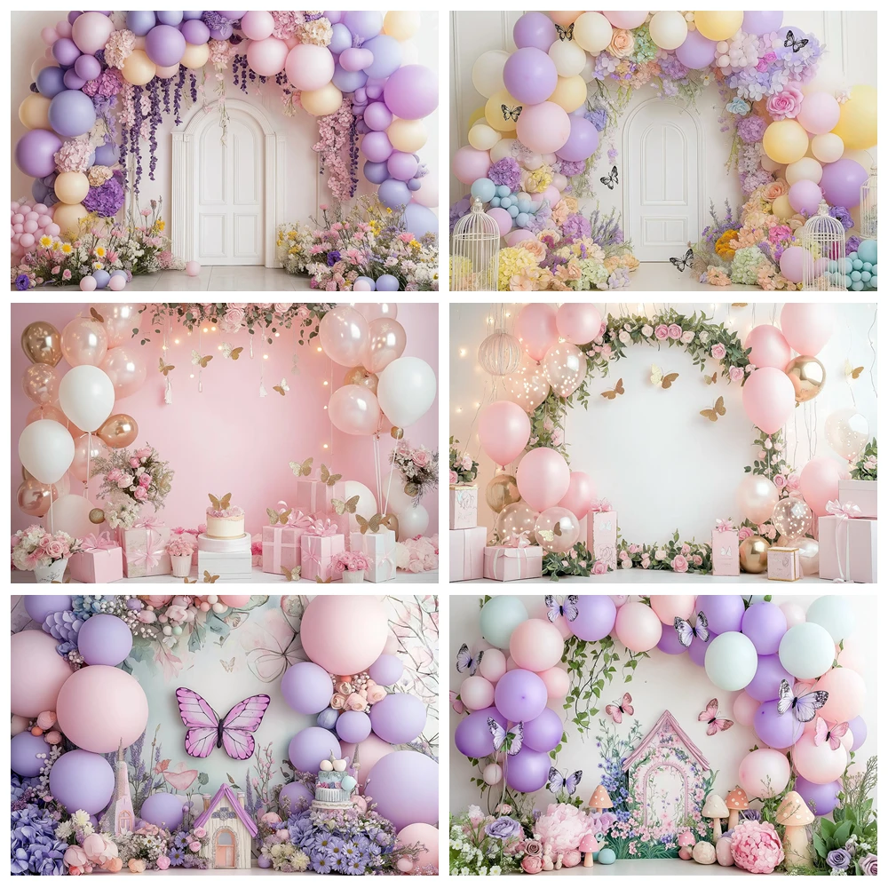 Colored Flowers and Butterfly Photography Backdrop Balloon Arch Kids Baby Birthday Cake Smash Banner Photocall Backgrounds Decor
Colored Flowers and Butterfly Photography Backdrop Balloon Arch Kids Baby Birthday Cake Smash Banner Photocall Backgrounds Decor