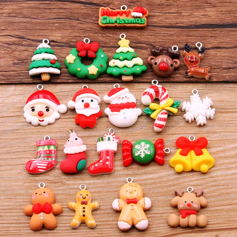 10Pcs 17 Styles Mix Resin Snowflake Tree Elk Bear Christmas Charms Diy Findings Keychain Bracelets Pendant For Jewelry Making
10Pcs 17 Styles Mix Resin Snowflake Tree Elk Bear Christmas Charms Diy Findings Keychain Bracelets Pendant For Jewelry Making