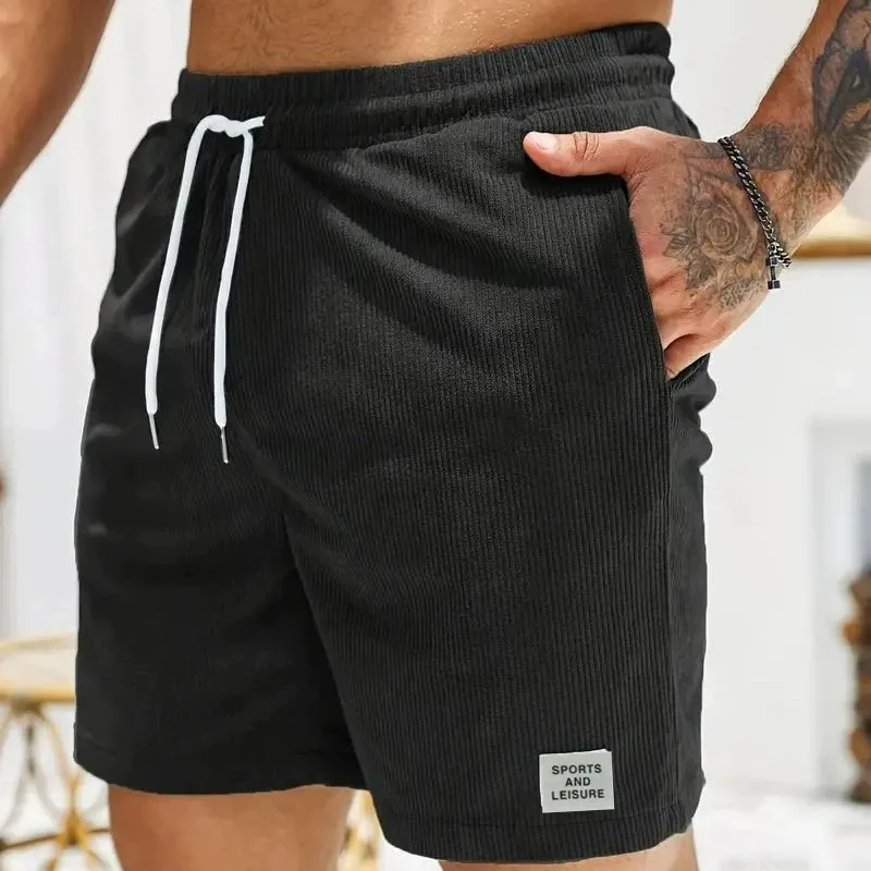 Summer Men Corduroy Sweatpants Casual Shorts Men's Beach Shorts Basketball Short Trousers Solid Color Label Sportswear Men
Summer Men Corduroy Sweatpants Casual Shorts Men's Beach Shorts Basketball Short Trousers Solid Color Label Sportswear Men