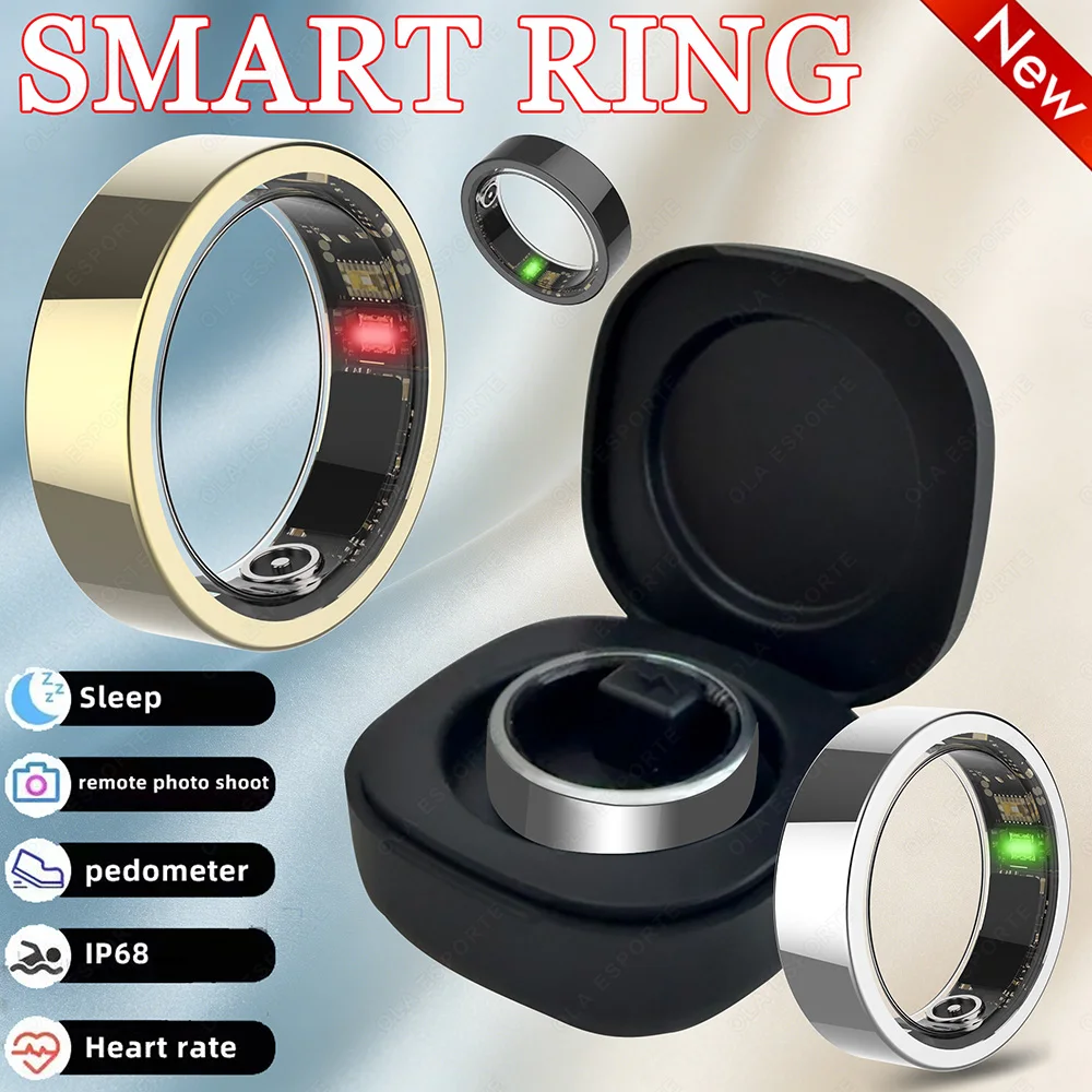 2026 New Smart Ring Heart Rate Blood Pressure Sleep Monitoring Motion Tracking IP68 Waterproof Men Women Smart Ring Holiday Gift
2026 New Smart Ring Heart Rate Blood Pressure Sleep Monitoring Motion Tracking IP68 Waterproof Men Women Smart Ring Holiday Gift