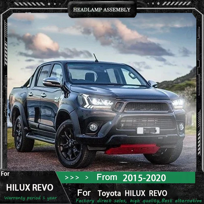 Светодиодные фары для Toyota Hilux Revo 2015-2020, пара модифицированных обновленных фар в сборе, автомобильное освещение
Светодиодные фары для Toyota Hilux Revo 2015-2020, пара модифицированных обновленных фар в сборе, автомобильное освещение