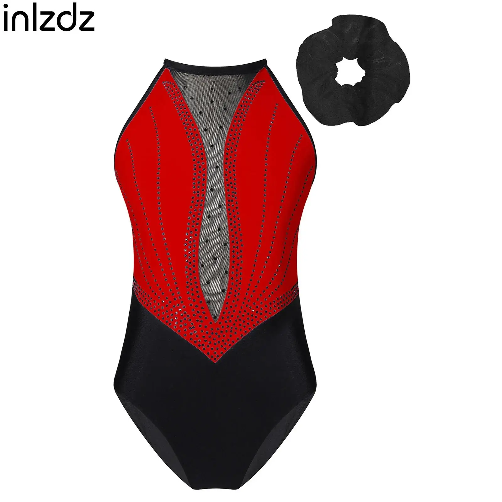 Kids Girls Ballet Dance Leotard Figure Ice Skating Gymnastic Leotard Dancewear Rhinestones Mesh Bodysuit with Hair Band
Kids Girls Ballet Dance Leotard Figure Ice Skating Gymnastic Leotard Dancewear Rhinestones Mesh Bodysuit with Hair Band