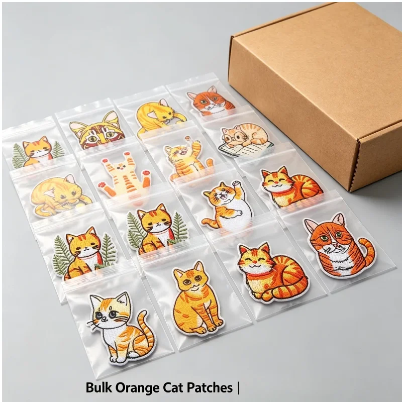 16pcs Trendy Orange Cat Patches, Cute Kitten Embroidery Iron on For Hat Shoes Backpack Jacket DIY Decor
16pcs Trendy Orange Cat Patches, Cute Kitten Embroidery Iron on For Hat Shoes Backpack Jacket DIY Decor