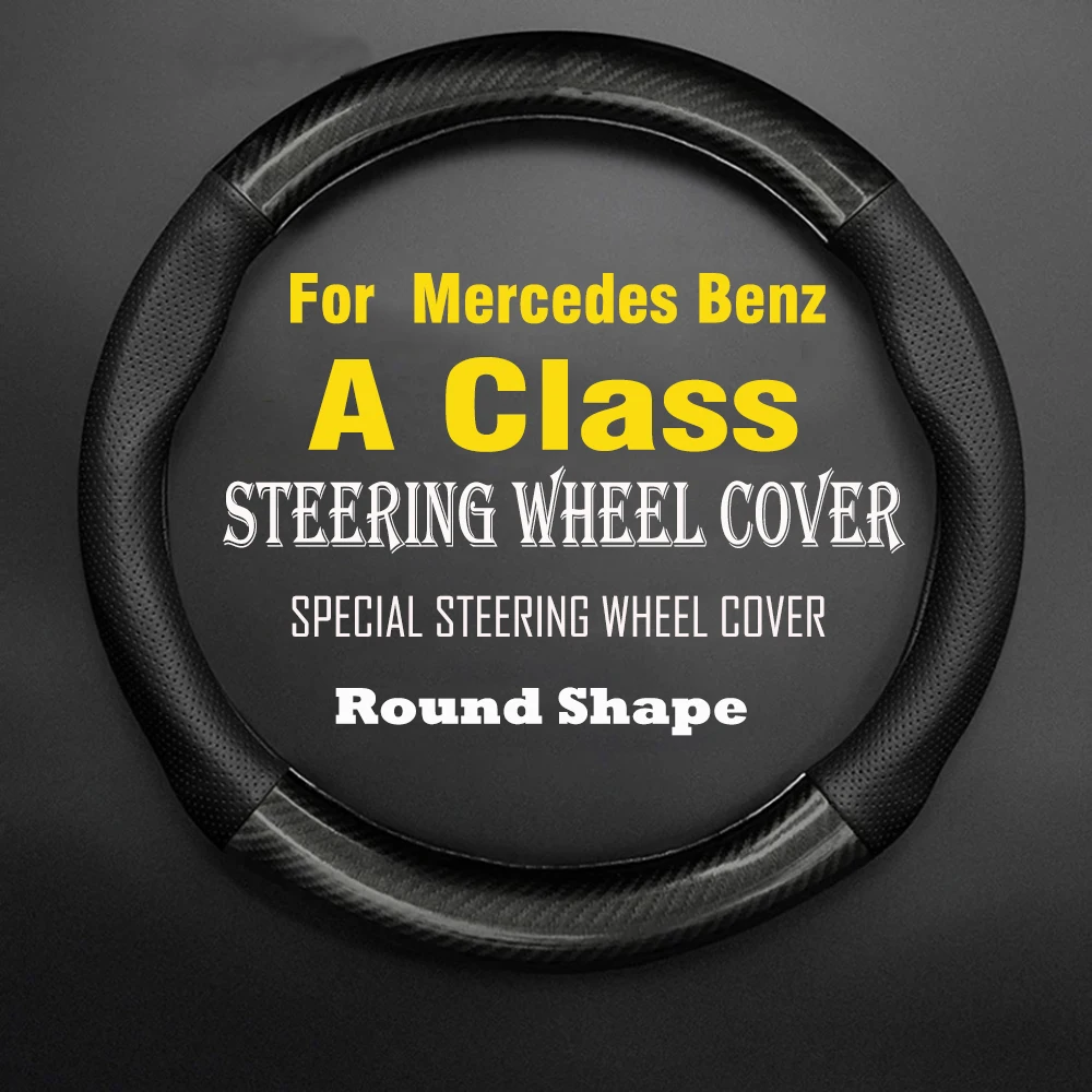 Carbon Fiber Leather Car Steering Wheel Cover Non-slip Wear-resistant Sweat Absorbing Fashion Sports For Mercedes Benz A Class
Carbon Fiber Leather Car Steering Wheel Cover Non-slip Wear-resistant Sweat Absorbing Fashion Sports For Mercedes Benz A Class