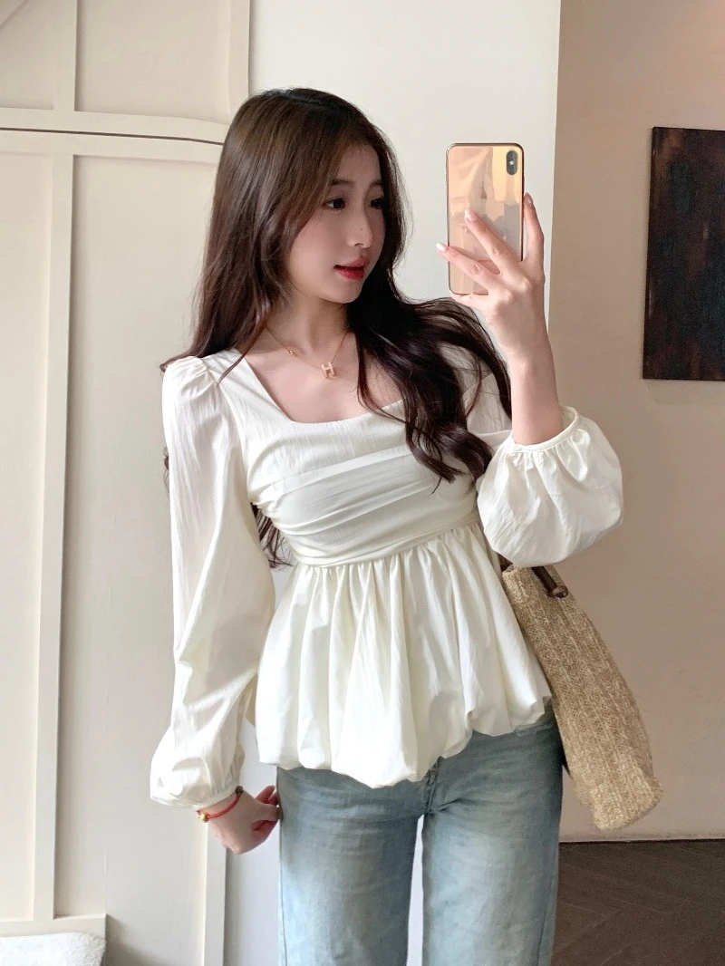 plus Size Women's Pure Desire Style Floral Print Shirt Spring New Design Waist Cinching Doll Top Square Collar Long Sleeve
plus Size Women's Pure Desire Style Floral Print Shirt Spring New Design Waist Cinching Doll Top Square Collar Long Sleeve