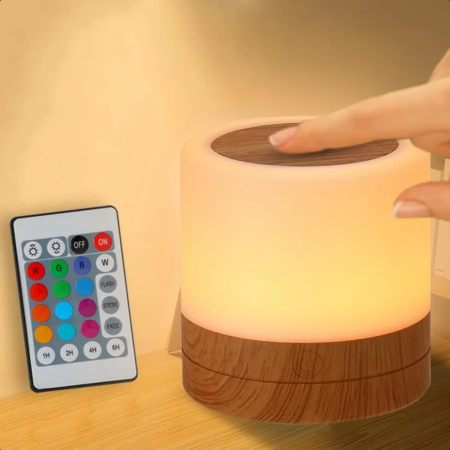 Ры Ночник для USB перезаряжаемой маленькой настольной лампы 13 цветов RGB 4 ярких 1 с дистанционным управлением и сенсорным прикроватным шнуром Настольная лампа Портативная Ni
Ры Ночник для USB перезаряжаемой маленькой настольной лампы 13 цветов RGB 4 ярких 1 с дистанционным управлением и сенсорным прикроватным шнуром Настольная лампа Портативная Ni