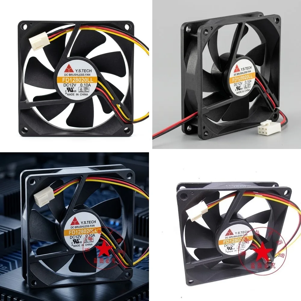 For Y.S.TECH FD128020LL 8CM 8020 12V 0.10A 3pin Cooling Fan
For Y.S.TECH FD128020LL 8CM 8020 12V 0.10A 3pin Cooling Fan